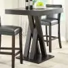 CoasterEveryday 100520 Freda - Square Pub Height Bistro Bar Table - Cappuccino