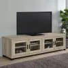 CoasterEssence 736283 Sachin - 4-Door Engineered Wood TV Stand - Distressed Pine