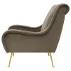 Coaster Fine Furniture 903044 Ricci - Upholstered Saddle Arm Accent Chair - Truffle