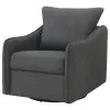 Coaster Fine Furniture 903393 Madia - Upholstered Sloped Arm Swivel Glider Chair - Charcoal