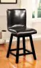 Furniture of America CM3433PC-2PK Hurley - Counter Height Chair (Set of 2) - Black
