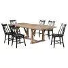 Coaster Fine Furniture 108541-S7B Middleton - 7 Piece Extension Leaf Dining Set - Brown And Black