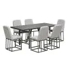Intercon NV-BS-380C-MCA-K24 Navarro - Outdoor Dining Upholstered Barstool - Mocha