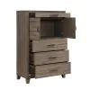 New Classic B3412-070 Harrisburg - Door Chest - Walnut