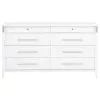 Coaster Fine Furniture 225073 Gracemont - 8-Drawer Bedroom Dresser Cabinet - White
