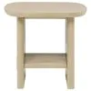 Coaster Fine Furniture 706587 Kailani - Coastal Square End Side Table With Shelf - Beige Oak