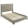 Coaster Fine Furniture 315911TANQ Medley - Genuine Leather Queen Panel Platform Bed - Tan