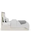 Riverside Furniture 78273-78275-78276 Alexis - Queen Upholstered Panel Bed - Latte Essence
