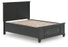 Ashley Furniture B687B22 Ashley Furniture B687B22 Lanolee - Full Panel Storage Bed - Black