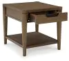 Ashley Furniture T769-3 Roanhowe - Rectangular End Table - Brown