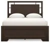 Ashley Furniture B441/31/36/46/81/97/92(2) Ashley Furniture B441/31/36/46/81/97/92(2) Covetown - 7 Pc. - Dresser, Mirror, Chest, Queen Panel Bed, 2 Nightstands - Dark Brown