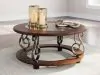 Ashley Furniture T623-8 Frallyn - Round Cocktail Table - Dark Brown