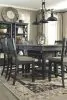 Ashley Furniture D736/32/124(6) Ashley Furniture D736/32/124(6) Tyler Creek - 7 Pc. - Counter Table, 6 Barstools - Dark Gray