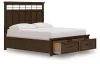 Ashley Furniture B849B5 Ashley Furniture B849B5 Taffenbrook - California King Panel Storage Bed - Medium Brown