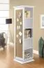 CoasterEssence 910080 Robinsons - Swivel Accent Cabinet With Cork Board - White