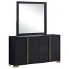 Coaster Fine Furniture 222833M Marceline - 6-Drawer Dresser With Mirror - Black
