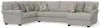 Jackson Furniture Industries 3345/62/30/76-26 Jackson Furniture Industries 3345/62/30/76-26 Livingston - 3 Piece Sectional With Comfort Coil Seating And 9 Included Accent Pillows (RSF Chaise) - Linen