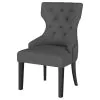 Coaster Fine Furniture 115562 Baney - Fabric Upholstered Dining Side Chair - Gray And Black