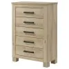 Coaster Fine Furniture 225105 Oakglen - 5-Drawer Bedroom Chest Of Drawers - Weathered Oak