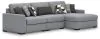 Benchcraft® 61305S3 Benchcraft® 61305S3 Bealton - 3-Piece Sectional With RAF Corner Chaise - Salt And Pepper