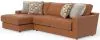 Jackson Furniture Industries 5045/73/75-26 Jackson Furniture Industries 5045/73/75-26 Minori - Italian Leather 2 Piece Sofa / Chaise With LSF Chaise - Whiskey