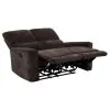 Coaster Fine Furniture 609572 Navarro - Chenille Upholstered Reclining Loveseat - Dark Brown