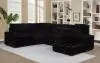 Coaster Fine Furniture 511049B1 Devonshire - Left Sofa With 2 Pieces Pillow, Box 1 of 3 - Black
