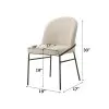 ACME DN04676 Lark - Side Chair (Set of 2) - White / Black