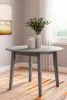 Ashley Furniture D194-15 Shullden - Round Drm Drop Leaf Table - Gray