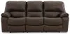 Ashley Furniture U4380887 Leesworth - Power Reclining Sofa - Dark Brown
