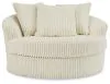 Ashley Furniture 2110421 Ashley Furniture 2110421 Lindyn - Oversized Swivel Accent Chair - Ivory