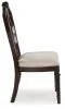 Ashley Furniture D764-01 Lavinton - Dining Upholstered Side Chair (Set of 2) - Tan / Brown