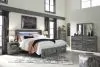 Ashley Furniture B221/46/57/54S/95/B100-13 Ashley Furniture B221/46/57/54S/95/B100-13 Baystorm - 5 Pc. - Chest, Queen Panel Bed with 2 Storage Drawers - Gray