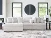 Ashley Furniture PC59106S7 Ashley Furniture PC59106S7 Cuddle Plush - 3-Piece Sectional With Armless Chaise And RAF Corner Chair - Arctic