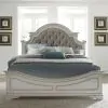 Liberty Furniture 244-BR-KUB Magnolia Manor - King Upholstered Bed - Antique White