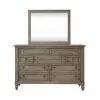 Liberty Furniture 615-BR-DM Liberty Furniture 615-BR-DM Americana Farmhouse - Dresser & Mirror - Dusty Taupe