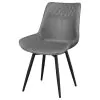 CoasterEssence 110272 Brassie - Upholstered Swivel Dining Side Chair (Set of 2) - Gray