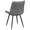 CoasterEssence 110272 Brassie - Upholstered Swivel Dining Side Chair (Set of 2) - Gray