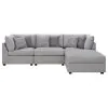 CoasterElevations 551511-S4A Cambria - Upholstered 4 Piece Modular Sectional Sofa - Gray