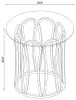 CoasterEssence 708057 Monett - Round Glass Top Side End Table - Chocolate Chrome