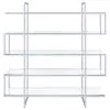 CoasterElevations 801304 Elmer - 5-Shelf Bookshelf - Clear And Chrome