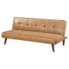 Coaster Fine Furniture 360234 Jenson - Upholstered Tufted Convertible Sofa Bed - Saddle Brown