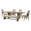 Intercon LM-CH-6418B-WOA-RTA Landmark - Backless Bench - Weathered Oak