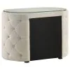 Coaster Fine Furniture 360112 Sonya - 2-Drawer Upholstered Nightstand Bedside Table - Ivory