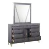 New Classic 00-B1826-DM New Classic 00-B1826-DM Symmetry - Dresser & Mirror - Gray