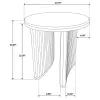 Coaster Fine Furniture 722937 Adina - Round Wood Side End Table - Distressed Light Brown
