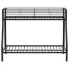 Coaster Fine Furniture 460340BLK Carson - Metal Twin Over Full Bunk Bed - Glossy Black