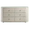 Coaster Fine Furniture 360113 Sonya - 6-Drawer Upholstered Bedroom Dresser - Ivory
