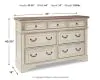 Ashley Furniture B743-31 Realyn - Dresser - 7-drawer - White / Brown / Beige