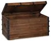Ashley Furniture A4000096 Kettleby - Storage Trunk - Brown